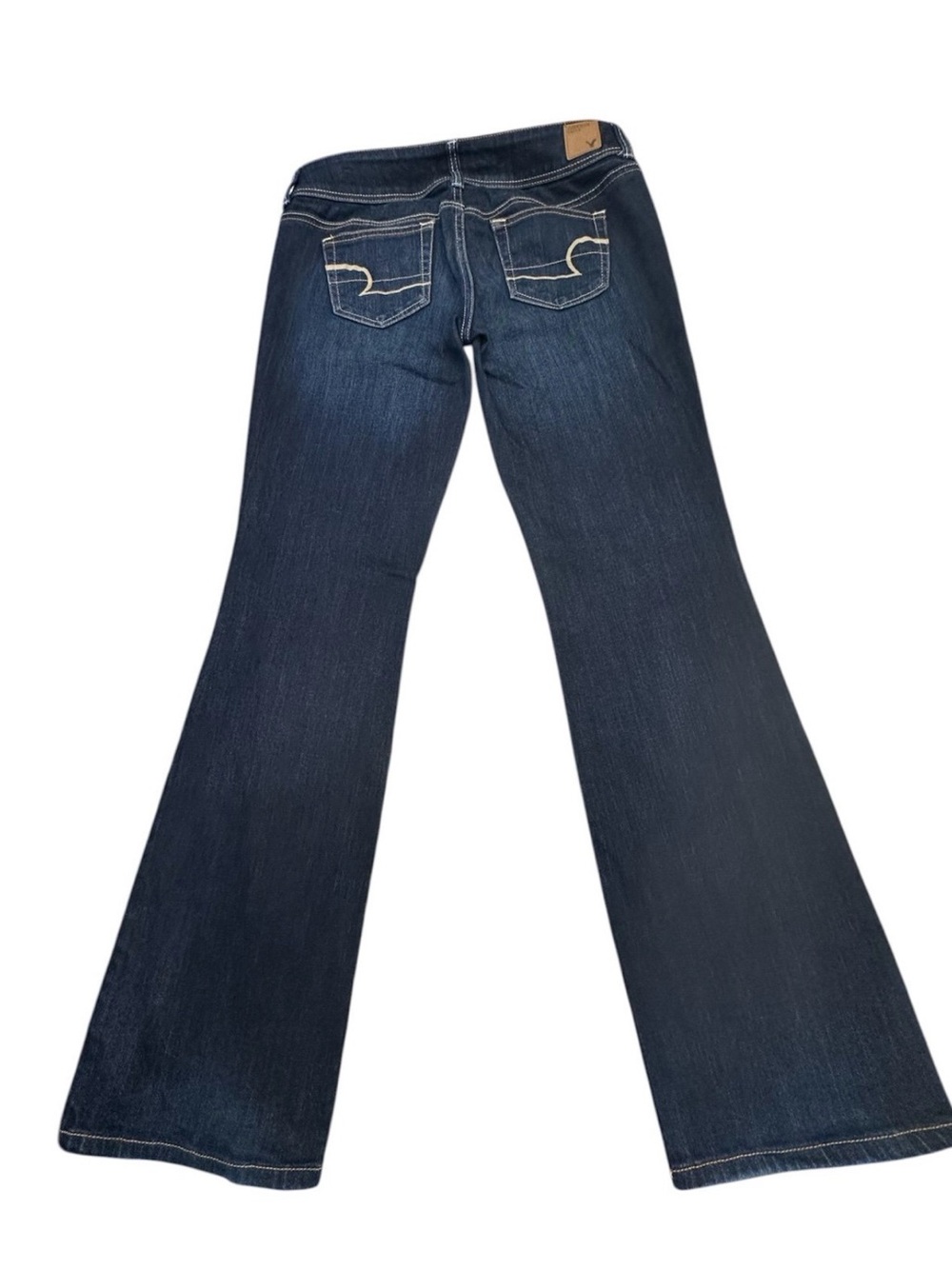 American Eagle Outfitters Women’s Dark Blue Slim Bootcut Stretch Denim Jeans - Picture 9 of 9
